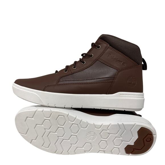 Timberland Men's Allston Brown Mid Full Grain Sneaker Boots - Size: 13 - Picture 1 of 9